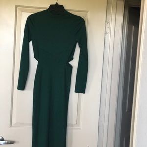 Green Long-Sleeve Dress